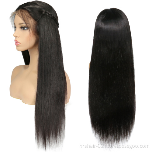 Wholesale Indian human hair lace front wig with baby hair